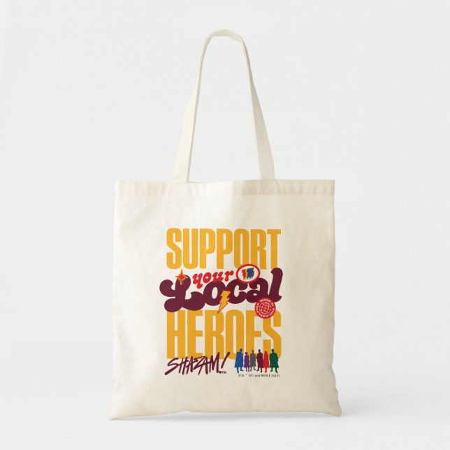 Bolsa Tote SHAZAM! Fury of the Gods | Support Local Heroes (Frente)
