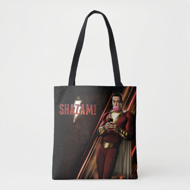 Bolsa Tote SHAZAM! | Goma-Bolha de Escamas (Frente)