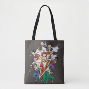 Bolsa Tote SHAZAM! Gráfico da família Shazam