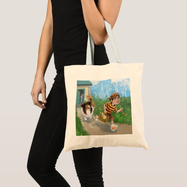Bolsa Tote Sheldon e Davie Adventure (Frente (produto))