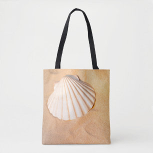 Bolsa Tote Shell que coloca na areia