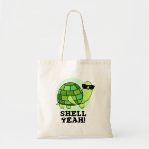Bolsa Tote Shell Sim Engraçado Turtle Pun