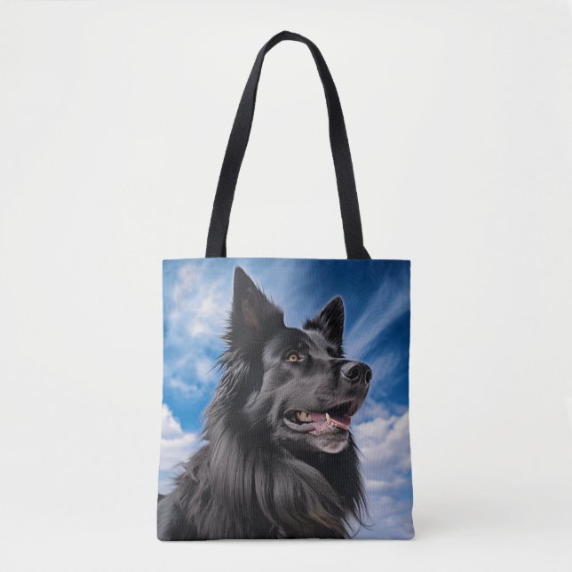 Bolsa Tote Shepherd Groenendael belga (Frente)
