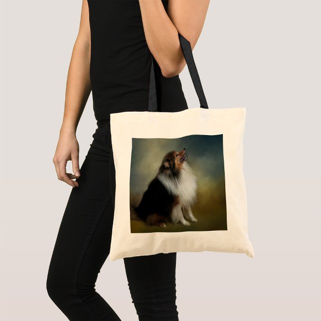 Bolsa Tote Shetland Sheep Dog Tob (Criador carregado)