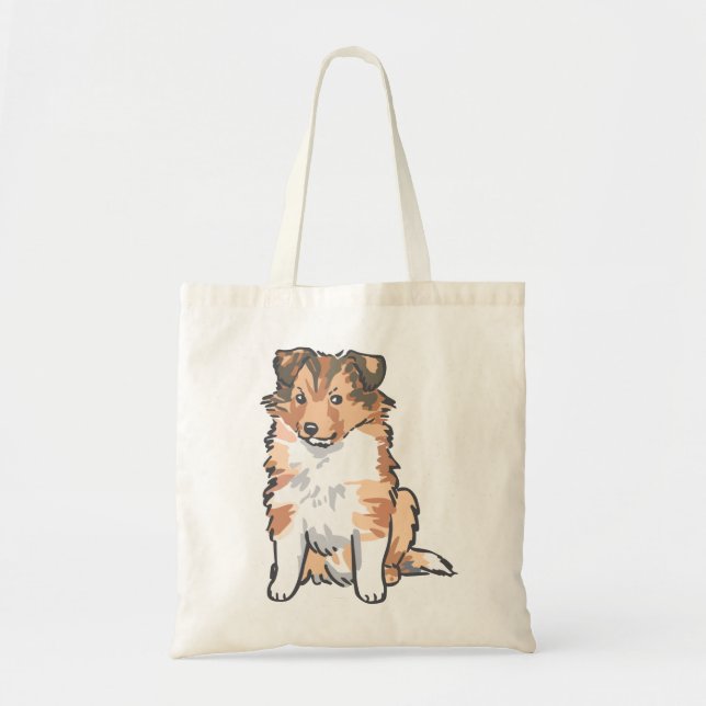 Bolsa Tote Shetland Sheepdog (Frente)