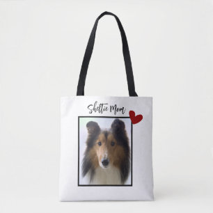 Bolsa Tote Shetland Sheepdog Photo Sheltie Mãe