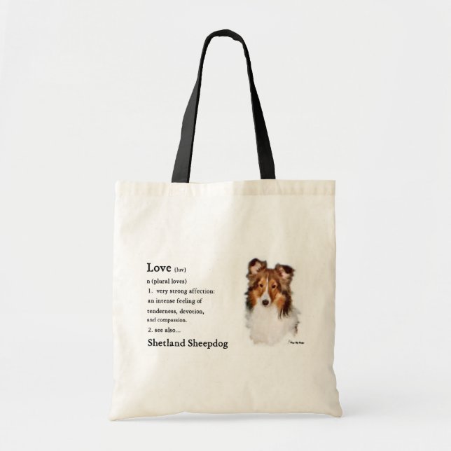 Bolsa Tote Shetland Sheepdog Sheltie Gifs (Frente)