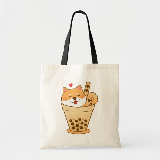 Bolsa Tote Shiba Boba (Frente)