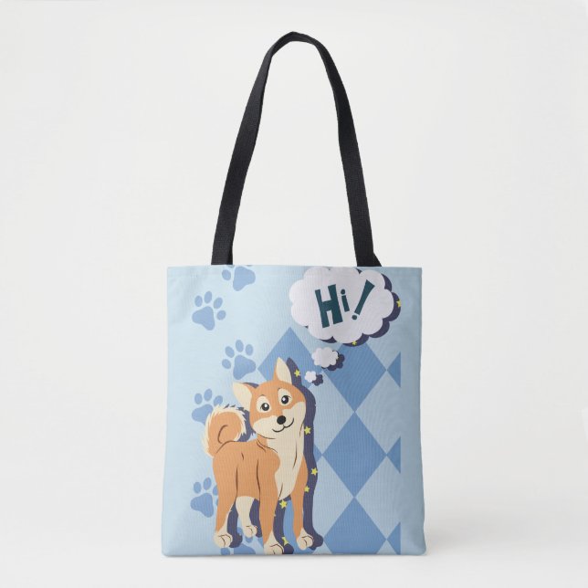 Bolsa Tote Shiba Inu (Frente)