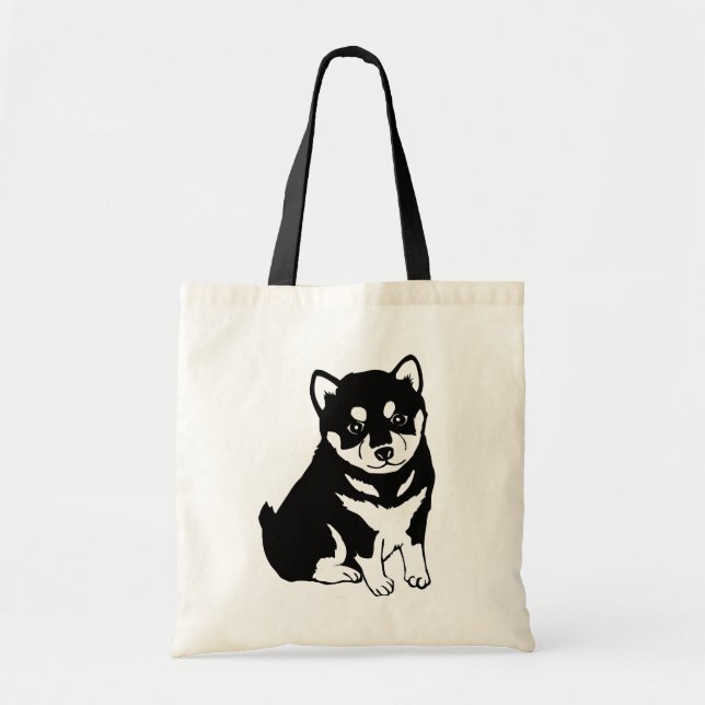 Bolsa Tote Shiba Inu Cuppy Art (Frente)