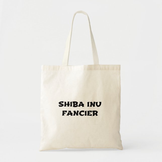 Bolsa Tote shiba inu fancier (Frente)