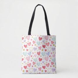 Bolsa Tote Shimmering Watercolor Sweethearts