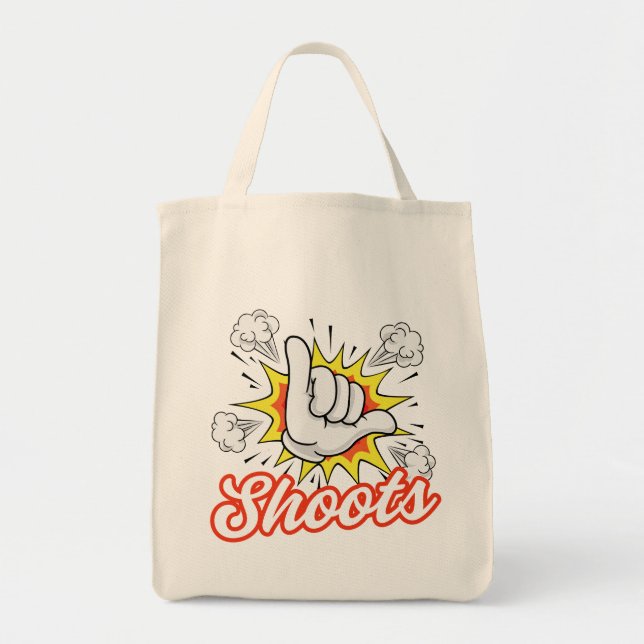Bolsa Tote Shoots Comic Shaka Hawaii Hawaii Pidgin Slang (Frente)