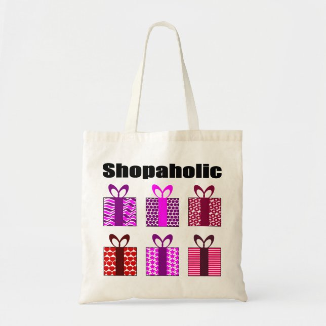 Bolsa Tote SHOPAHOLIC adicta (Frente)