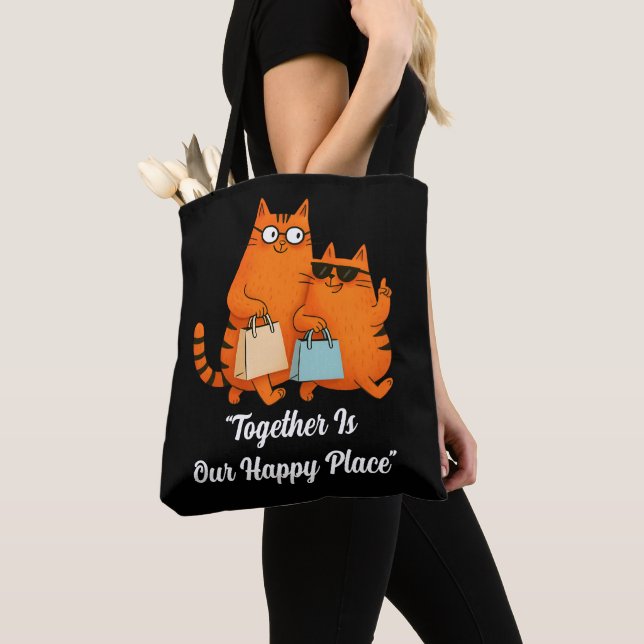Bolsa Tote Shopping Day Cat Love (Close Up)