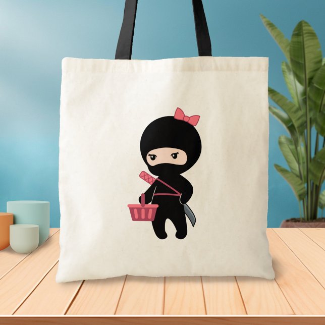Bolsa Tote Shopping Ninja Girl (Criador carregado)