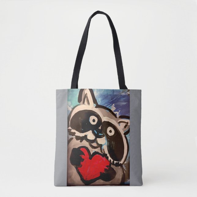 Bolsa Tote Shoulder Raccoon (Frente)