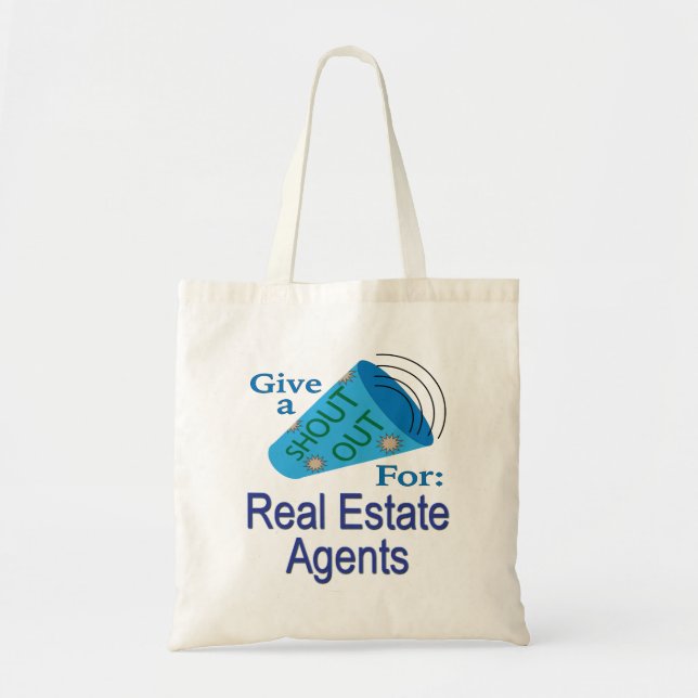 Bolsa Tote Shout for Real Estate Agents (Frente)