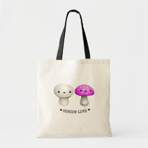 Bolsa Tote Shroom Love Kawaii Tote Bag