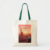 Sialkot Pakistan Viagem Art Vintage