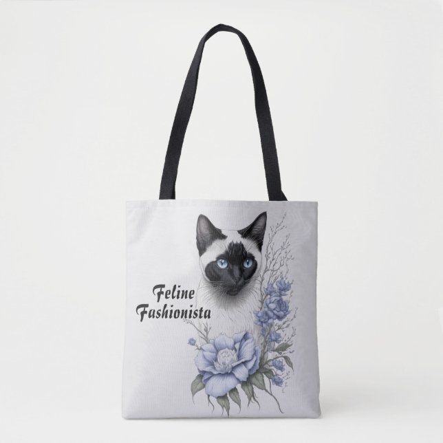 Bolsa Tote Siamese Cat (Frente)