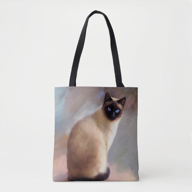 Bolsa Tote Siamese Cat 613 (Frente)