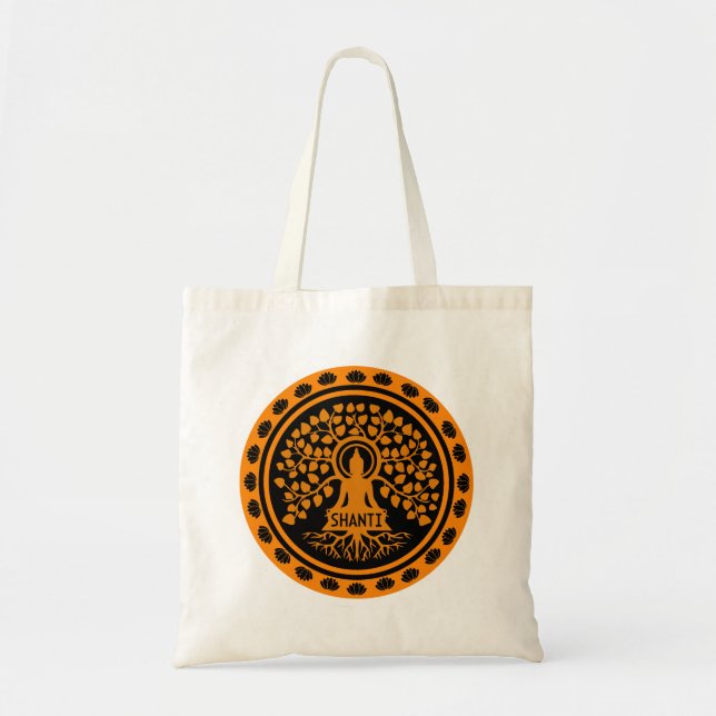 Bolsa Tote Siddhartha Gautama, Arte Budista (Frente)