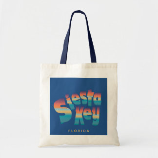 Bolsa Tote Siesta Key Florida em cores de pôr do sol