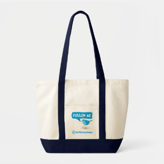 Bolsa Tote Siga-me o Twitter Blue Bird Impulse Tote Bags