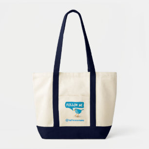 Bolsa Tote Siga-Me Twitter Blue Bird Impulse Tote Bags
