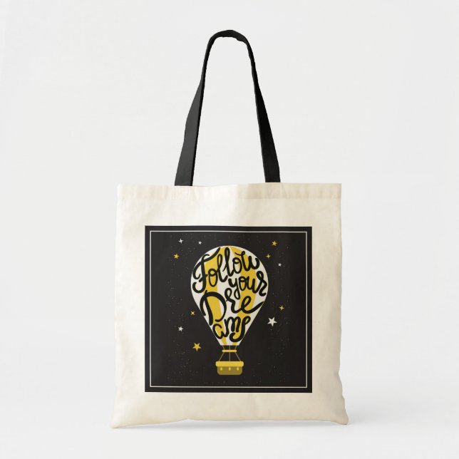 Bolsa Tote Siga seu balão dos sonhos (Frente)