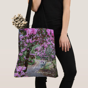 Bolsa Tote Siga seu caminho do jardim dos sonhos