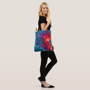Bolsa Tote Siga suas citações dos sonhos Flores Coloridas