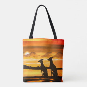Bolsa Tote Sighounds - Greyhound Sunrise