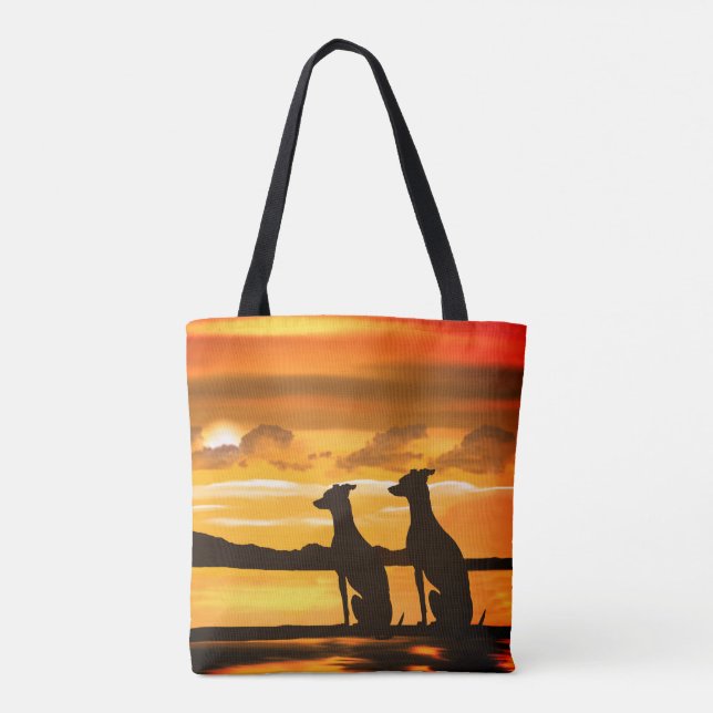 Bolsa Tote Sighounds - Greyhound Sunrise (Verso)