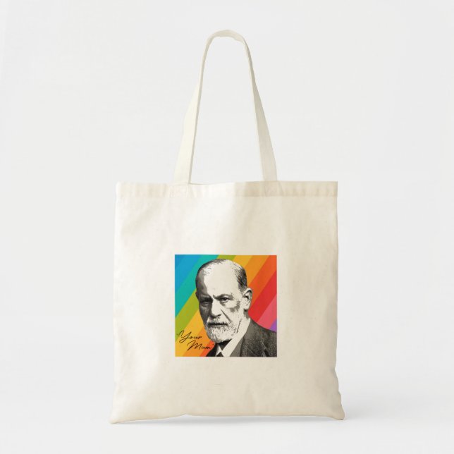 Bolsa Tote Sigmund Freud - Sua Mãe (Frente)