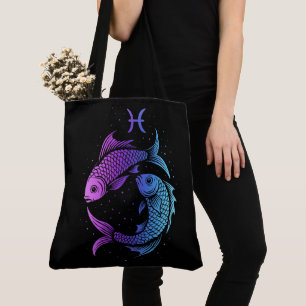 Bolsa Tote signo zodiacal de Peixes