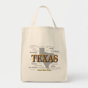 Bolsa Tote Silhouette do Mapa do Orgulho do Texas