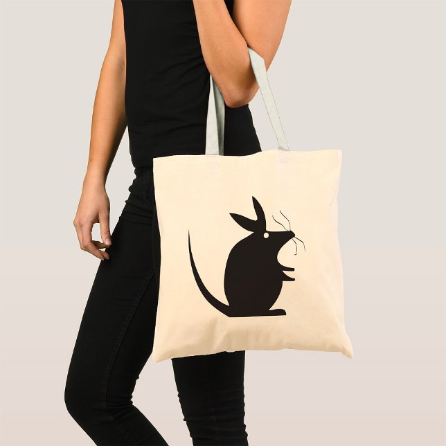 Bolsa Tote Silhouette do mouse (Criador carregado)