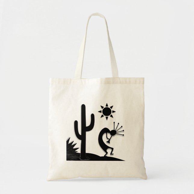 Bolsa Tote Silhouette Kokopelli (Frente)