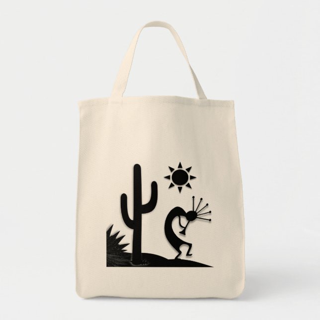 Bolsa Tote Silhouette Kokopelli (Frente)