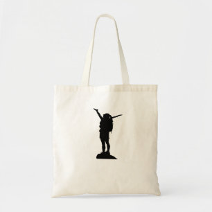 Bolsa Tote Silhouette, menina das montanhas subindo