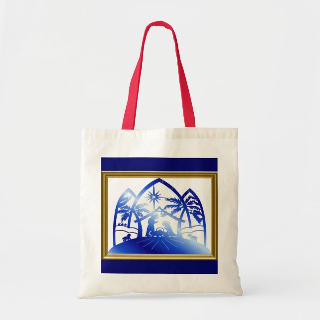 Bolsa Tote Silhueta da natividade (Frente)