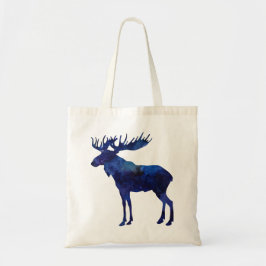 Bolsa Tote Silhueta de alce azul