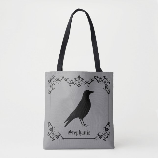 Bolsa Tote Silhueta De Aves De Capoeira E Cinzas De Cabeça De (Frente)