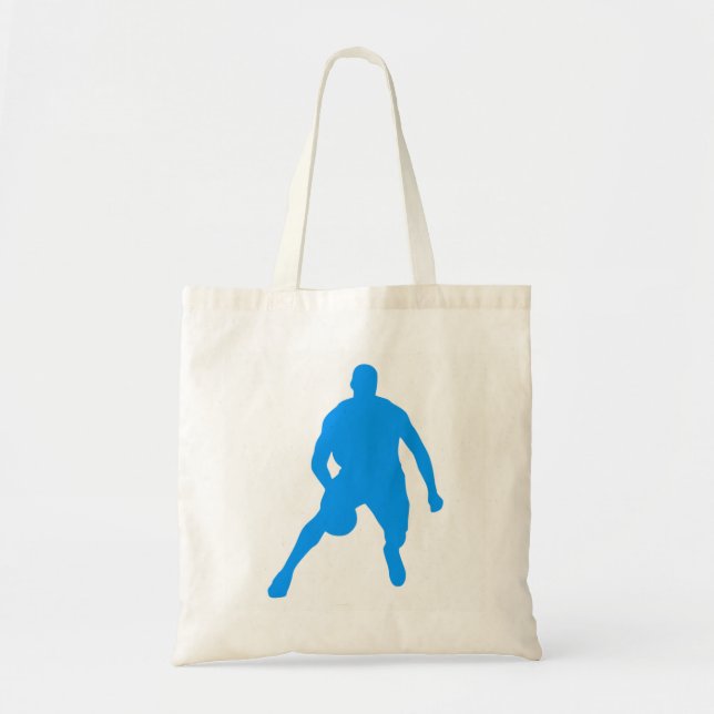 Bolsa Tote Silhueta de Basquetebol (Frente)
