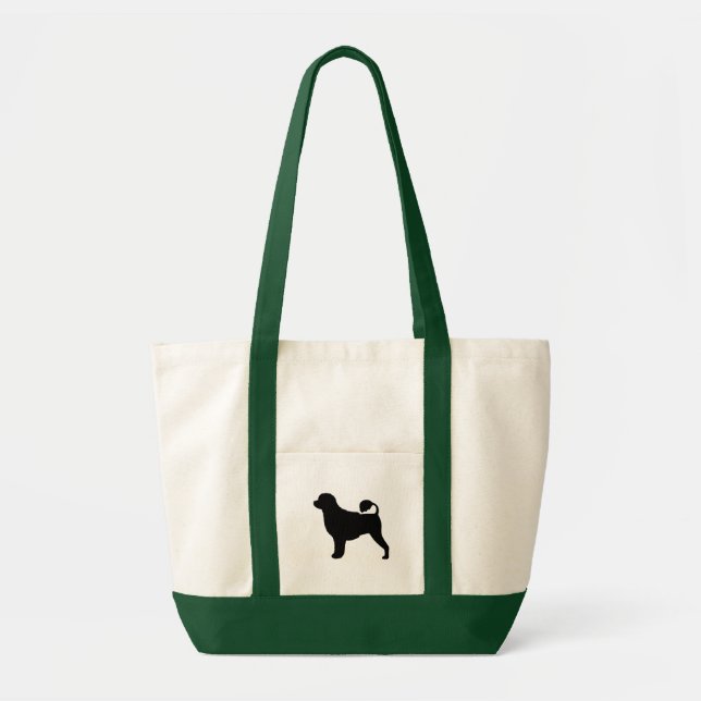 Bolsa Tote Silhueta de Cães de Água Portuguesa (Frente)