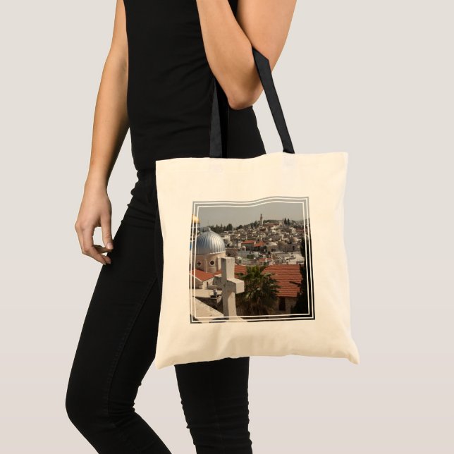 Bolsa Tote Silhueta de Jerusalém Antiga (Frente (produto))