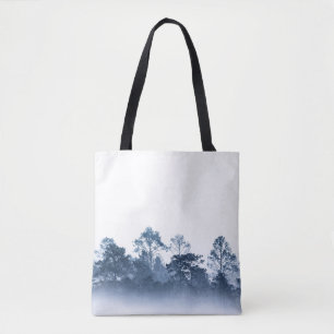 Bolsa Tote silhueta de múltiplas camadas de floresta tropica
