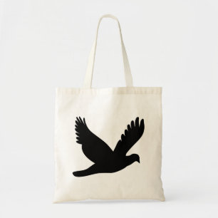 Bolsa Tote Silhueta de Pombo Voando